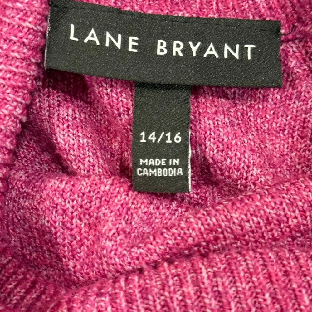 Lane Bryant Women's Multicolor Striped‎ Turtleneck Sweater Size 14/16 - Picture 9 of 10